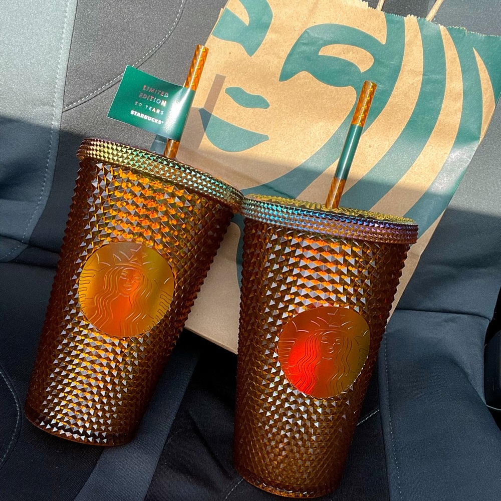 Starbucks gold tumble cup